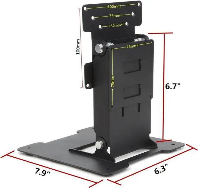Alt view image 2 of 7 - Touch LCD Monitor&All in One PC Stand All Metal Holder Sturdy with VESA Hole 75x75mm&100x100mm