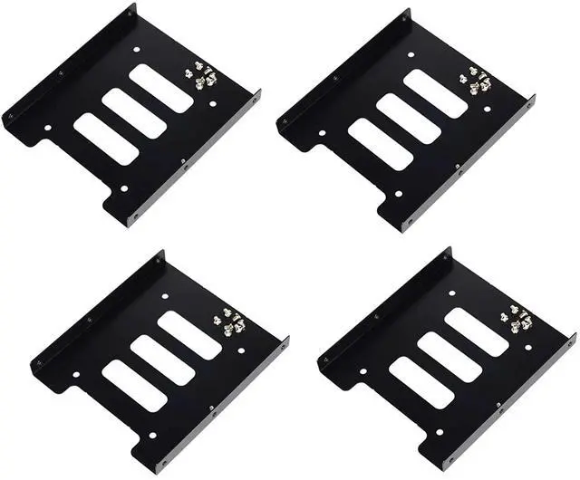Main image of Pack-4, SSD Mounting Bracket 2.5 to 3.5 Adapter,2.5 to 3.5 Hard Drive Adapter SSD Bracket Converts 2.5" Notebook Hard Drive to 3.5" Desktop Hard Drive Bay Mounting Bracket Adapter