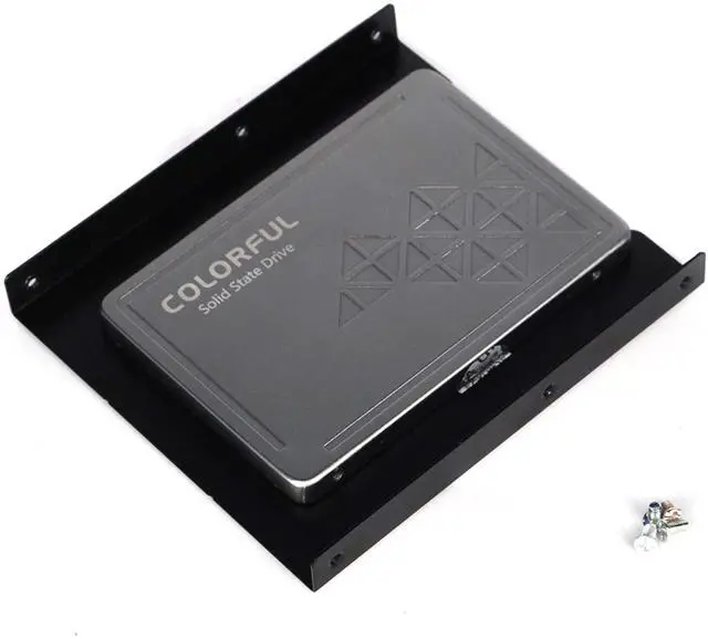 Alt view image 5 of 5 - Pack-4, SSD Mounting Bracket 2.5 to 3.5 Adapter,2.5 to 3.5 Hard Drive Adapter SSD Bracket Converts 2.5" Notebook Hard Drive to 3.5" Desktop Hard Drive Bay Mounting Bracket Adapter