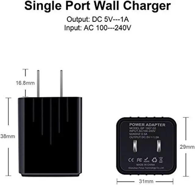 Alt view image 5 of 7 - Android Charger, Android Phone Charger Micro Usb Charger Cord Fast Charging Cable 6 Ft Long With Wall Charger Block Plug For Samsung Galaxy S6 S7 J3 J7 Note 5,Lg Stylo 2 3 Plus,Tablet,Kindle Fire
