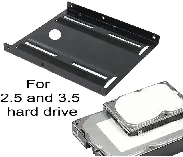 Alt view image 3 of 5 - Best SSD Mounting Bracket 2.5" to 3.5" ADAPTS to The Metal Mounting Bracket of SSD Hard Disk and ADAPTS to The PC SSD Hard Disk Drive Bracket