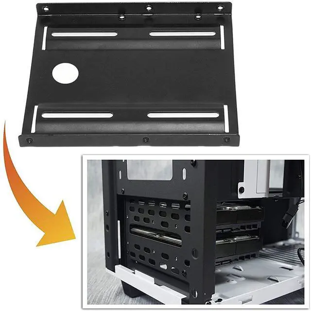 Alt view image 4 of 5 - Best SSD Mounting Bracket 2.5" to 3.5" ADAPTS to The Metal Mounting Bracket of SSD Hard Disk and ADAPTS to The PC SSD Hard Disk Drive Bracket