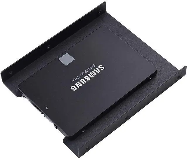 Alt view image 4 of 7 - 2.5 to 3.5 Adapter -SSD Mounting Bracket Kit 2.5" to 3.5" Drive Bay Metal Adapter Mounting Bracket Hard Drive Holder with 5pcs Reusable Cord Organizer