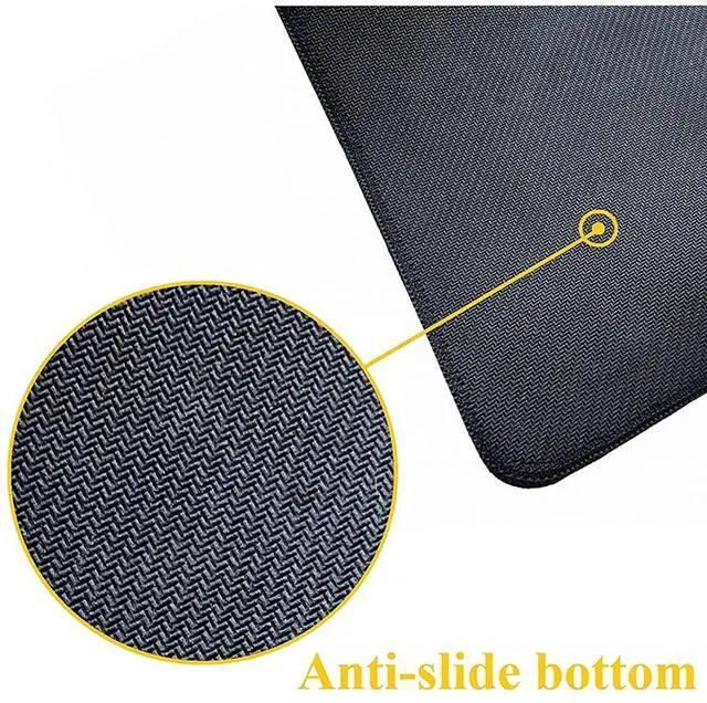 Alt view image 6 of 6 - Black and White Japanese Sumi-E Painting Cherry Blossom Temple Art Gaming Mouse Pad XL Extended Large Mouse Mat Desk Pad Stitched Edges Mousepad Long Non-Slip Rubber Base Mice Pad 31.5 X 11.8 Inch