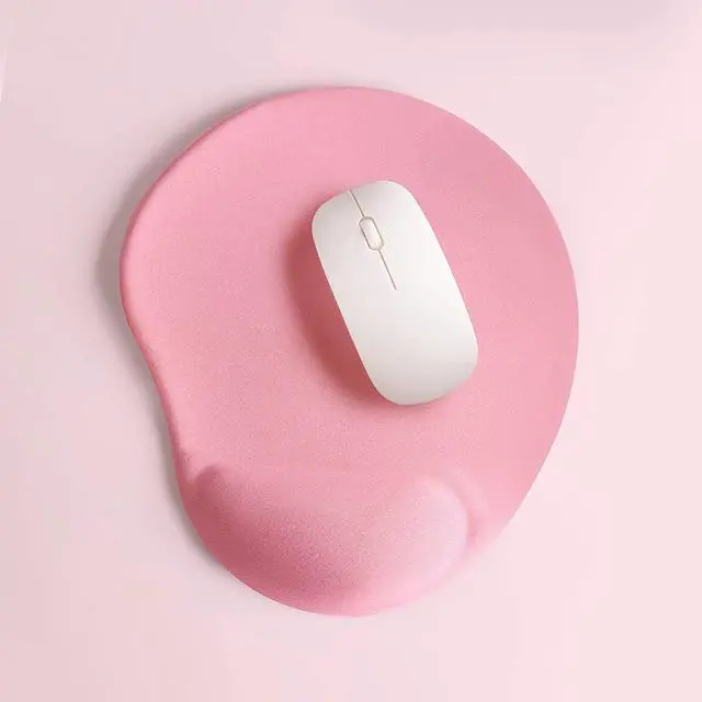 Alt view image 3 of 7 - Mouse Pad with Wrist Support - Mousepad Ergonomic Gaming Desktop Gel Mouse Pad-Non Slip Mousepad Wrist Rest for Office- Mouse Pad Gaming Rubber Base for Laptop Computer (Pink)