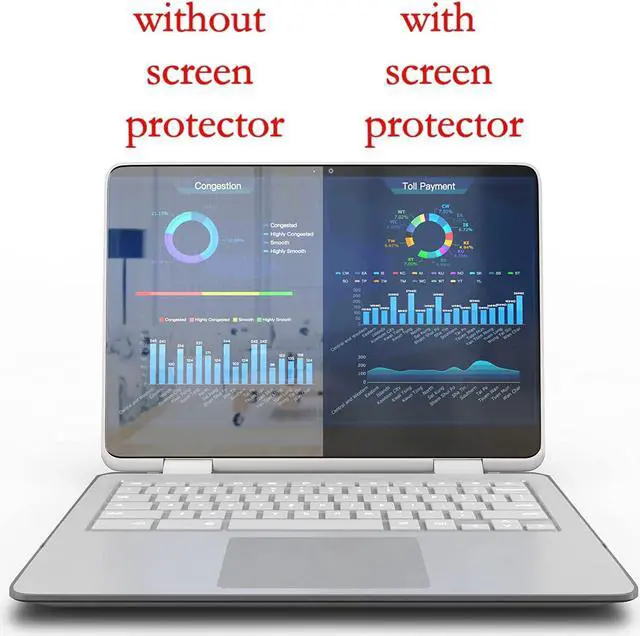 Alt view image 6 of 7 - Premium Anti Blue Light and Anti Glare Screen Protector (3 Pack) for 22 Inches Widescreen Desktop Monitor. Filter Out Blue Light and Relieve Computer Eye Strain to Help You Sleep Better