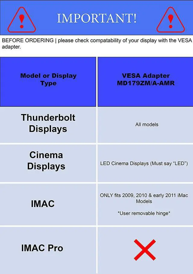 Alt view image 2 of 6 - AMER VESA Kit