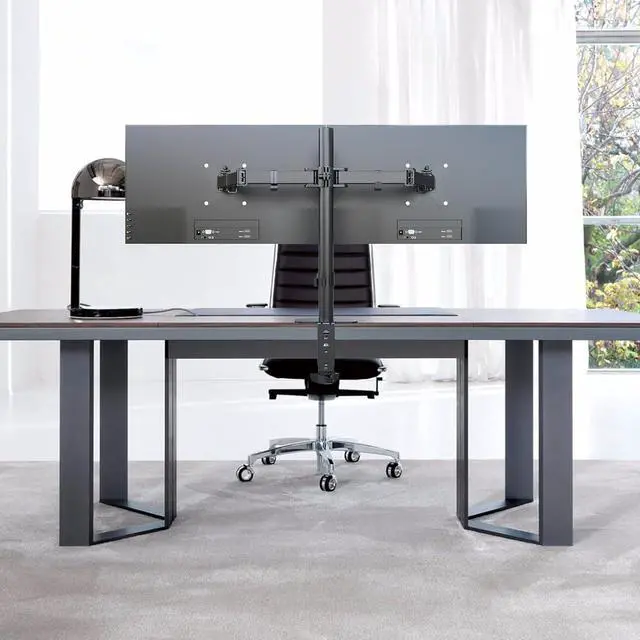 Alt view image 6 of 7 - Suptek Monitor Mount, Adjustable Dual Monitor Arm Desk Mount Heavy Duty Monitor Stand fit for 27 inch Monitor Screens up to 22lbs,Black(MD9442)
