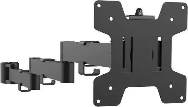 Main image of WALI Single Monitor Arm, Universal 3 Tier Arm Fully Adjustable Pole Mount Bracket for WALI Monitor Mounting System (001ARMXL), Black