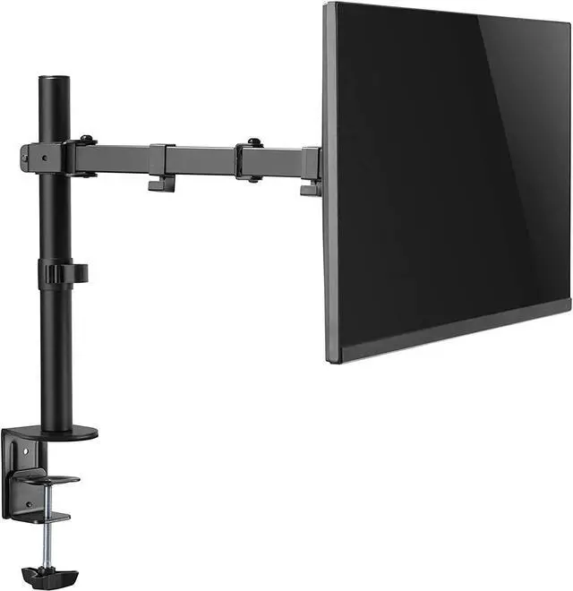 Alt view image 2 of 7 - Amer Single LCD Monitor Desk Mount Stand Fully Adjustable/Tilt/Articulating for 1 Screen up to 32" (EZCLAMP), 1 Monitor (up to 32") Desk Clamp