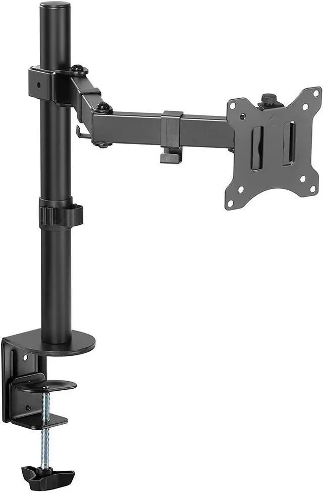 Alt view image 3 of 7 - Amer Single LCD Monitor Desk Mount Stand Fully Adjustable/Tilt/Articulating for 1 Screen up to 32" (EZCLAMP), 1 Monitor (up to 32") Desk Clamp