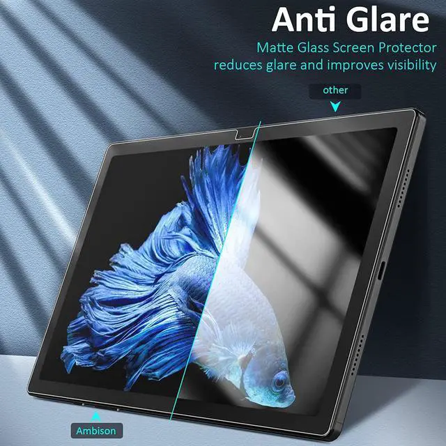 Alt view image 2 of 6 - [2-Pack Matte Glass Screen Protector Compatible with Samsung Galaxy Tab A8 (10.5 inch 2022 Released), Anti-Glare & Fingerprints/Tempered Glass/Bubble Free, Tablet A8 Model-SM-X200/X205/X207