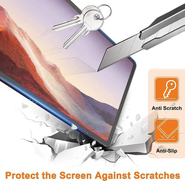 Alt view image 5 of 6 - AACL [2 Pack] Tempered Glass for Samsung Galaxy Tab S9 Ultra/Tab S8 Ultra Screen Protector(14.6 Inch), [Bubble-Free][Anti-Scratch][Case-Friendly]