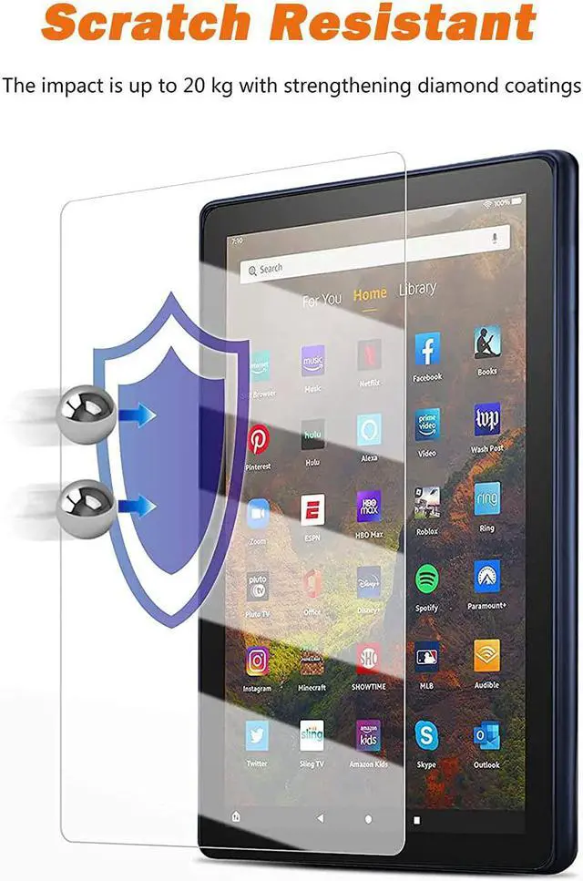 Alt view image 5 of 7 - [3 Pack] All-New Fire Max 11 Tablet 13th Generation - 2023 Release 11 Screen Protector HD Anti-Scratch Anti-Fingerprint 9H Hardness Bubble-Free Tempered Glass