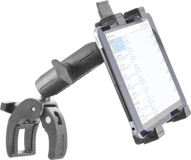 Main image of iBOLT TabDock Bizmount Clamp Heavy Duty Post/Pole Mount for Stationary Bikes, Gym Equipment, Treadmills, Ellipticals, Carts, Wheelchairs, Hospital Patient Care Etc. for All 7-10 inch Tablets