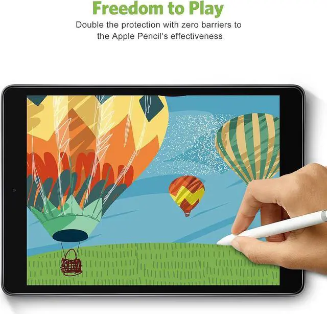Alt view image 3 of 7 - 2 Pack Screen Protector for iPad 9th 8th 7th Generation 10.2 Inch Tempered Glass Film for iPad 9 8 7 (2021/2020/2019) Case Friendly  Pencil Compatible High Response