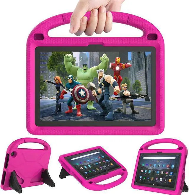 Main image of Fire HD 10 & Fire HD 10 Plus Tablet Case for Kids(11th Generation 2021 Release) - Lightweight Shockproof Kid-Proof Cover with Stand for Kindle Fire HD 10 Kids Tablet & Kids Pro Tablet - Pink