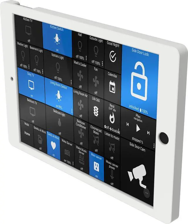 Alt view image 2 of 7 - Smart Home Mount Wall Mount Kit for Apple iPad 10.2 inch Tablet (7th / 8th Gen) - White