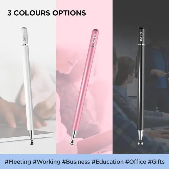 Alt view image 6 of 6 - Stylus Pen for Touch Screens Disc Tip & Magnet Cap Styli Pencil Compatible with  iPad pro/iPad 6/7/8/9/iPhone/ Galaxy Tab A7/S7/Fire HD 7/8/10 Plus Tablet/All Touch Devices.