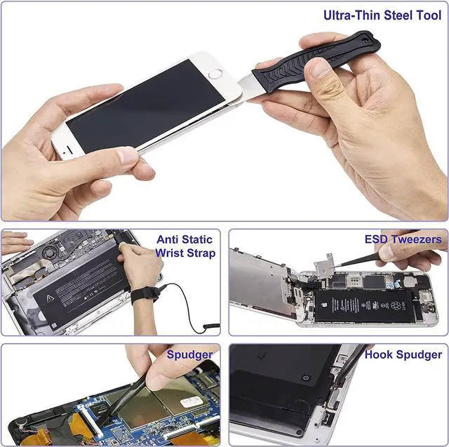 Alt view image 3 of 7 - Precision Screwdriver Set 79-Piece + 2-Piece Suction Cups LCD Screen Remover For Computer, iPhone, Laptop, Cell Phone, Macbook, PS4/5, Tablet Electronics Repair