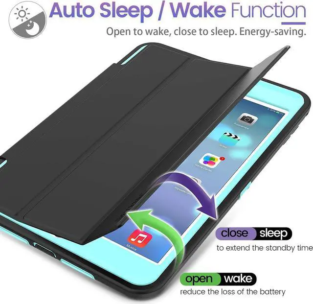 Alt view image 4 of 7 - Case for iPad Mini 4 and iPad Mini 5, Full Body Protection Shockproof Sturdy iPad Mini 4/5 Case