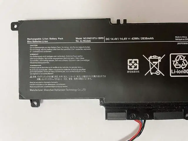 Alt view image 2 of 3 - Battery for Toshiba Satellite S55-A5275 S55-A5279 S55-A5294 S55-A5295 S55-A5335 S55A S55A5236 S55A5275 S55-A5236