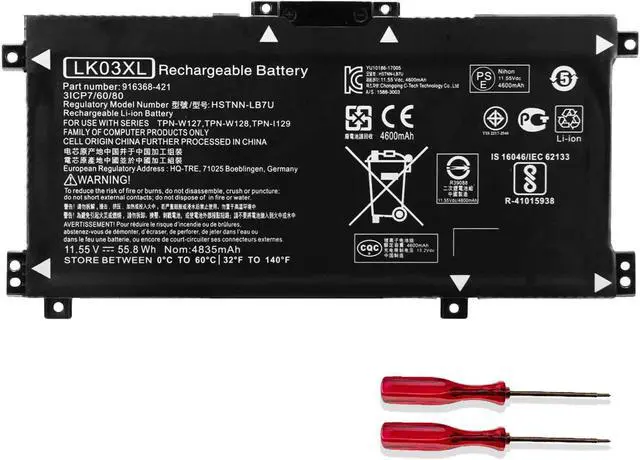 Main image of EBKK LK03XL Laptop Battery for HP Envy X360 17-AE 17M-AE 17T-AE 15-BP000 15M-BP012DX 15M-BP011DX 15M-CN0012DX 17-AE143NG 17M-AE0XX 17M-AE011DX 17M-BW0013DX 916368-541 916814-855