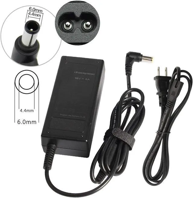 Alt view image 2 of 6 - AC Doctor INC 16V 4A AC Adapter Power Charger Cord for Fujitsu Sony Panasonic ScanSnap Canon PIXMA IP100 Printer 6.0 * 4.4mm
