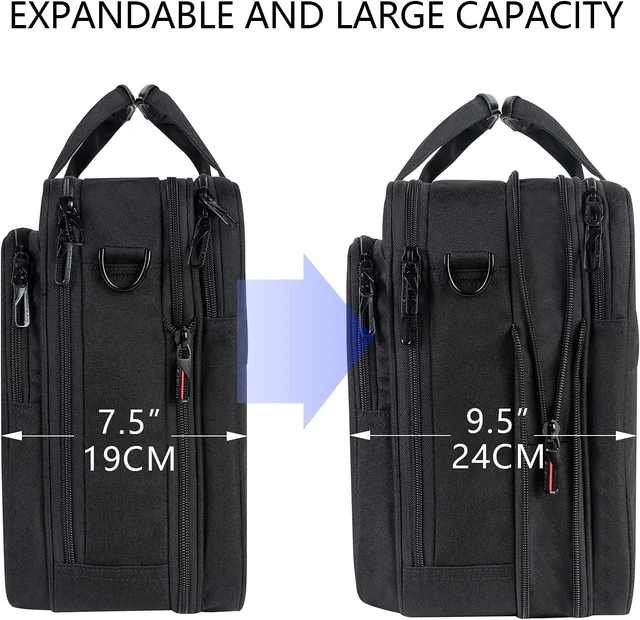 Alt view image 4 of 7 - 17.3 Expandable Laptop Briefcase for Travel & Business
