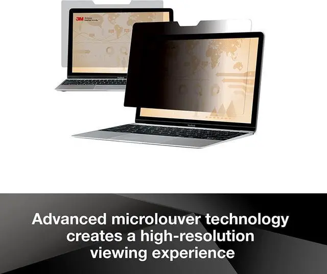 Alt view image 6 of 7 - 3M Privacy Filter for 27 Inch Widescreen Monitor, 16:9 Aspect Ratio | Reversable Gloss/Matte, Reduces Blue Light, Screen Protection, (PF270W9B)