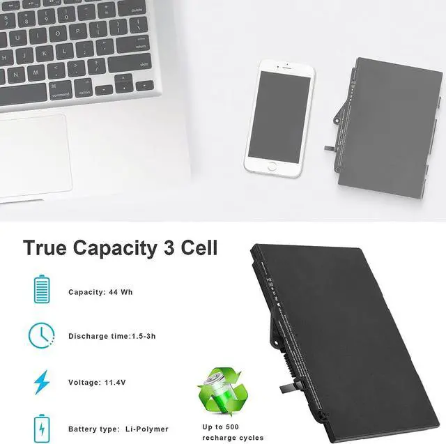 Alt view image 3 of 6 - TREE.NB SN03XL ST03XL Replacement Battery for HP EliteBook 820 G3 Series, HP EliteBook 820 G4 Series, HP EliteBook 725 G3 Series, HP EliteBook 725 G4 Series