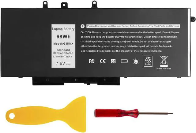 Main image of Futurebatt 68Wh GJKNX Battery Replacement for Dell Latitude 5480 5580 5280 5288 5488 5490 E5280 E5288 E5480 E5580 Series.p/n:Battery GJKNX, GD1JP, 0GD1JP, DY9NT, 0DY9NT, 5YHR4, 451-BBZG