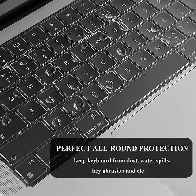 Alt view image 6 of 7 - EooCoo Compatible with MacBook Pro 14 Inch Case 2023 2022 2021 Release M2 A2779 A2442 M1 Pro M1 Max Chip, Hard Case with Keyboard Cover, Screen Protector - Crystal Clear