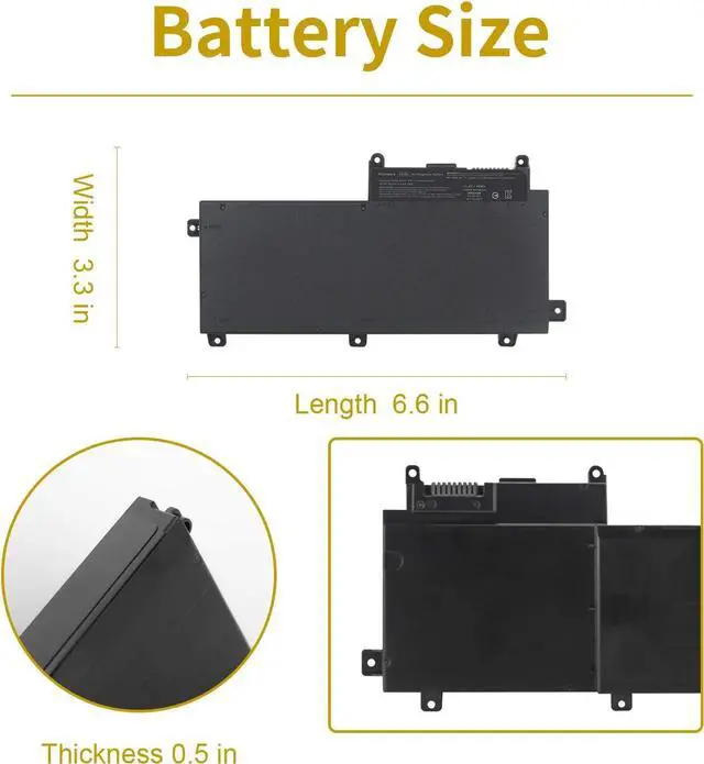 Alt view image 6 of 7 - Allianwere CI03XL Battery Compatible with Hp ProBook 640 G2 655 G2 Series Laptop CI03 801554-001 HSTNN-UB6Q Battery Replacement