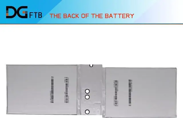Alt view image 3 of 6 - DGTEC G3HTA044H G3HTA020H DAK822470K Laptop Battery Replacement for Microsoft Surface Book 1 1703 1704 1705 CR7CR7 CR7-00005 CR7-00007 Book 2 13.5IN 128GB 256GB 512GB 1TB 2-in-1 (7.5V 2387mhA/18.0Wh)