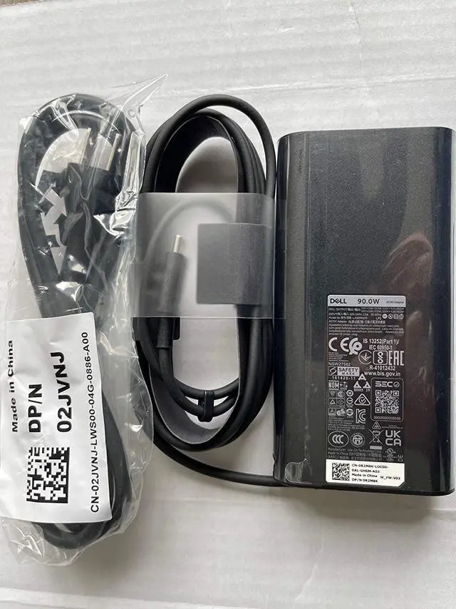 Alt view image 4 of 7 - New Replacement Dell 90W USB-C R2M8K 0R2M8K AC Adapter for Dell Latitude 5310 2-in-1, Latitude 5410, Latitude 5510, Precision 3550, Latitude 9410 2-in-1, XPS 15 (9500), Latitude 9510.