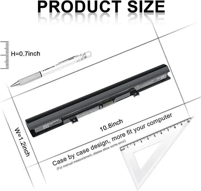 Alt view image 2 of 7 - New Replacement PA5185U-1BRS Laptop Battery for Toshiba Satellite C50 C55 C55D C55T L55 L55D L55T Series fit C55-B5200 C55-B5270 C55D-B5310 PA5184U-1BRS PA5186U-1BRS PA5195U-1BRS - 12 Month Warranty