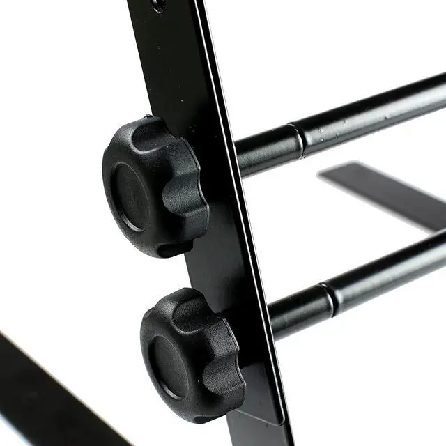 Alt view image 7 of 7 - RockJam Portable DJ Laptop Stand With Adjustable Height, Anti-Slip Design, Works for Laptops, Controllers and CD players