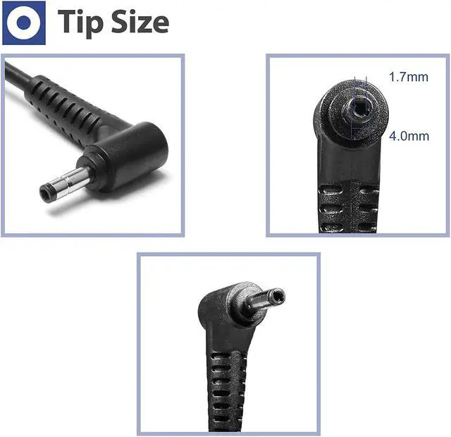 Alt view image 5 of 7 - 65W Charger for Lenovo Laptop - IdeaPad 1 3 5, Flex 4 5 6 1470 1480, Lenovo V14 V15 V17 G2 G3 G4 Adapter;IdeaPad 110 110s 310 330 330s 520 530s 710s L340 S145 S340 S540; Yoga 720 710 510 Power Supply