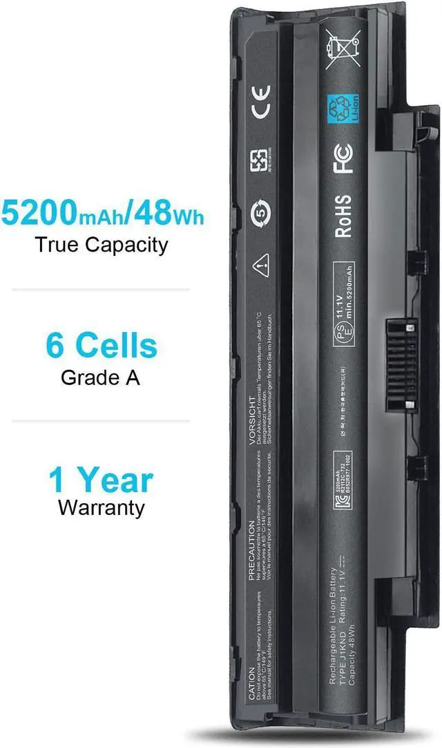 Alt view image 5 of 7 - New 11.1V 48Wh J1KND Battery Compatible with Dell Inspiron 15R N5010 N5110 N5030 N5040 N5050 14R N4010 N4110 N4050 13R N3010 N3110 17R N7010 N7110 M5110 M4110 M501 M503 TKV2V 4T7JN W7H3N 04YRJH 06P6PN