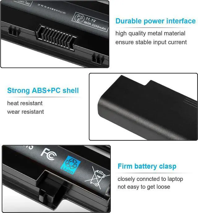 Alt view image 3 of 7 - New 11.1V 48Wh J1KND Battery Compatible with Dell Inspiron 15R N5010 N5110 N5030 N5040 N5050 14R N4010 N4110 N4050 13R N3010 N3110 17R N7010 N7110 M5110 M4110 M501 M503 TKV2V 4T7JN W7H3N 04YRJH 06P6PN