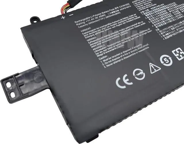 Alt view image 2 of 4 - HWW New 11.4V 45Wh 3950mAh C31N1522 Battery Compatible with Asus Q553U N593UB N593UB-1A 0b200-01880000 C31PMC6 Series