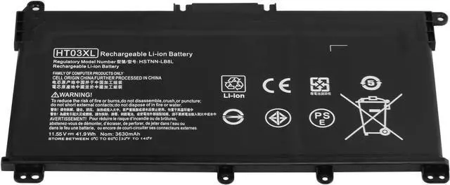 Alt view image 3 of 7 - HT03XL Battery Replacement for HP Pavilion 14-CE 14-CF 14-CK 14-CM 14-DF 14-DH 14-DQ 14Q-CY 14S-CF 14S-DQ 14-FQ 15-CS 15-CW 15-DA 15-DW 14-ce0xxx 14-cf0xxx 14-cm0xxx 14-dh0xxx 14-dk0xxx 14-dq0xxx