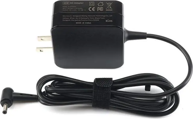 Alt view image 2 of 6 - 45W Laptop Charger Adapter for Asus UX330 UX330U UX360 UX360C UX305 Q504U Q504UA Q302 Q302L Q302LA Q302U S200E X201E X202E X541NA Notebook Power Supply Cord