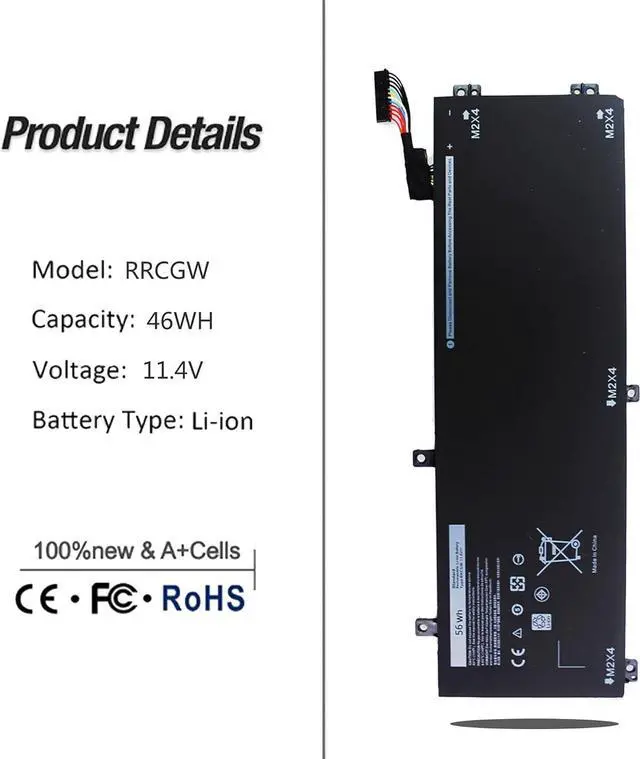 Alt view image 2 of 7 - BESELL 56WH RRCGW H5H20 Battery Compatible with Dell XPS 15 9550 9560 9570 Precision M5510 M5520 5530 5510 5520 RRCGW 05041C 5D91C GPM03 5041C CP6DF 5XJ28 1P6KD 4GVGH M7R96