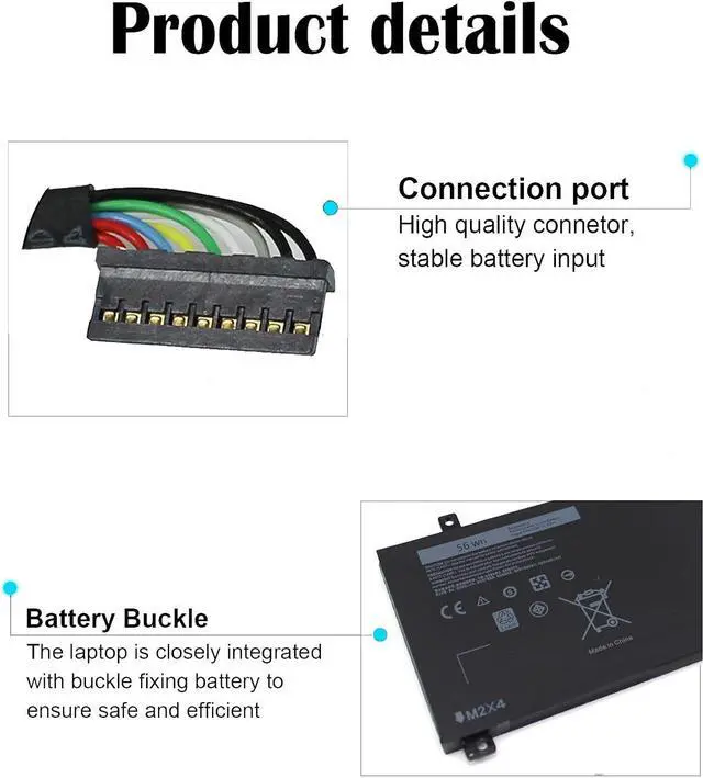 Alt view image 4 of 7 - BESELL 56WH RRCGW H5H20 Battery Compatible with Dell XPS 15 9550 9560 9570 Precision M5510 M5520 5530 5510 5520 RRCGW 05041C 5D91C GPM03 5041C CP6DF 5XJ28 1P6KD 4GVGH M7R96