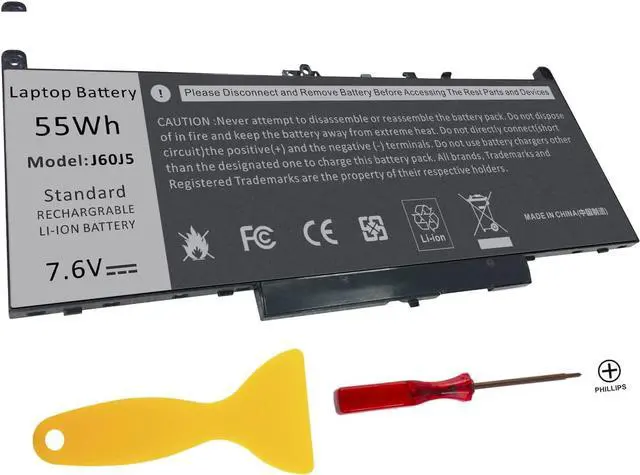 Alt view image 2 of 7 - TREE.NB Battery for Dell Latitude E7470 E7270 7470 7270 7.6V 55Wh Battery Type MC34Y 242WD 1w2y2 J60J5