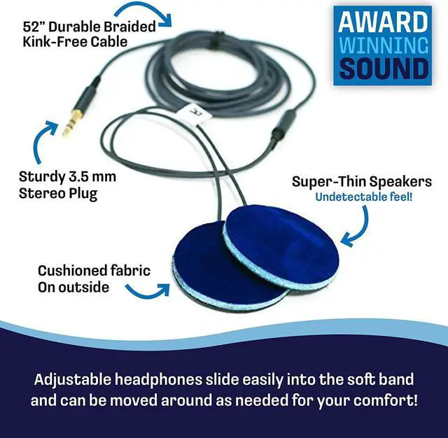 Alt view image 4 of 7 - CozyPhones Over The Ear Headband Headphones - Kids Headphones Volume Limited with Thin Speakers & Super Soft Fleece Headband - Green Frog