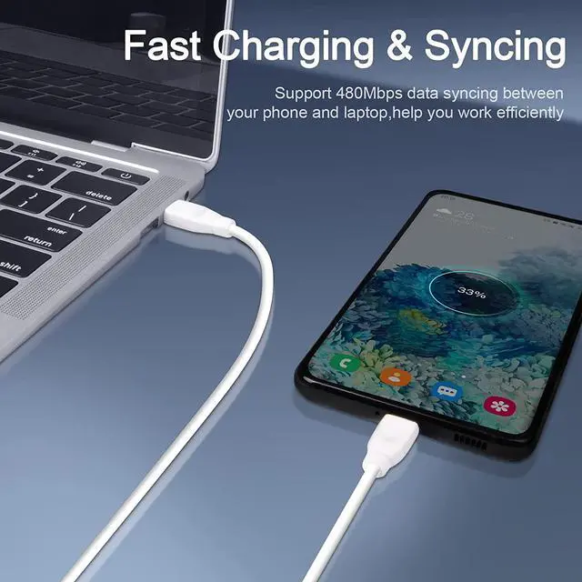 Alt view image 5 of 7 - Galaxy S24 Ultra/S23+ Charger,20W USB C Charging Block for Google Pixel Fold,8 Pro,7 Pro,7a,6 Pro,8;USB Type-C Brick with 6FT Type C Cable for Samsung Galaxy A54,A73,A35,A55,A14,A53,A15,Z Flip5