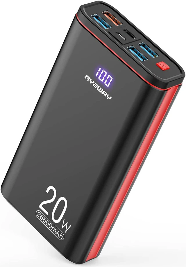 Main image of Fast Charging Battery Pack 26800mAh Portable Charger with 5 outputs